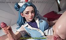 18yo nurse Suki assfucked hard in 3D visual