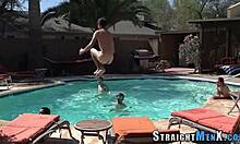 straight twinks masturbating and cumming outdoors in high definition