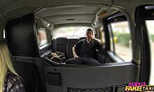 female fake taxi driver gargles coppers cum