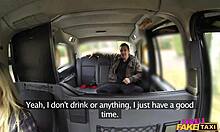 female fake taxi driver gargles coppers cum
