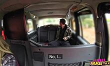 female fake taxi driver gargles coppers cum