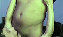 Gay latin top bends over for deepthroat blowjob and bareback anal?