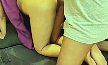 Hot Asian Girl Gets Rough Sex On The Sofa With Friend With Benefits, Featuring Big Cock And Ass!