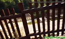 i'm the real public sex slut getting blasted with cum outdoors