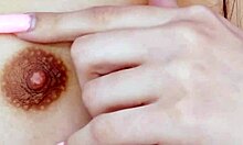 Alluring Closeup Interview Showcases Nude Brunette's Sex Appeal