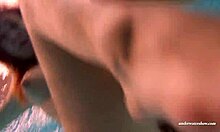 Yo, check Duna Bultihalo’s big tits underwater in that red dress! 😍