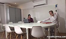 Horny Latina Secretary Gets Cooled Down By Maintenance Man With Hard Fucking