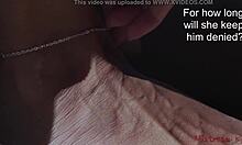 European Mistress Dominates Husband In Chastity Cuckold Scenario With Stockings