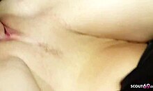 teen handles tight fit with huge client