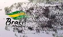 ninfeta shoves giant dildo in ass, begs for more anal action