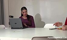 Horny Latina Secretary Gets Cooled Down By Maintenance Man With Hard Fucking