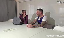 Horny Latina Secretary Gets Cooled Down By Maintenance Man With Hard Fucking