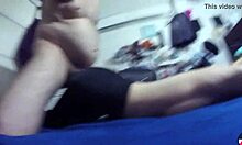 Spandex fetish girl teases in tight outfit