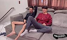 He plays video games then pounds Brazilian teen partners.