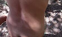 Horny Stepmom Seduces Him Into Outdoor Sex, Making Him Cum Fast