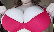 I humiliate my girlfriend's tiny 18+ boobs.