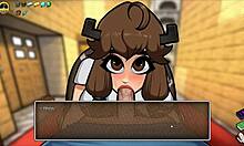 hornycraft parody hentai game episode 49 with alex