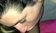 This slutty Latina lover gives me a deepthroat and swallows every inch