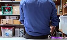 Raven Gets Coochie Stretched by Horny Officer’s Big Cock at Work