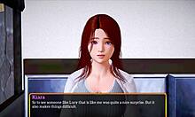 My new family plays game at home