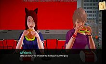 in my new family, the redhead with small tits and big ass gets erotic.