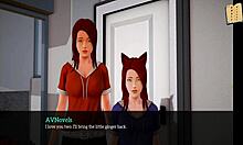 in my new family, the redhead with small tits and big ass gets erotic.