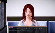 My new family plays game at home