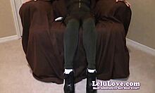 female topgun officer gives detailed joi while masturbating at office