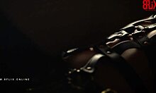 amateur couple explores erotic bdsm bondage and cock play.