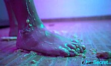 Don't play with money and food, but this cake tastes better after my sexual action