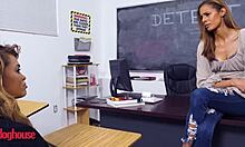 i lick stepdaughter destiny 18+ cruz's pussy, scissoring with milf stepmom