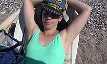 Wow, hot sex on Montenegro beach with blowjob and oral creampie!