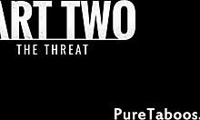 Young stepdaughter gets drilled doggystyle while bent over.