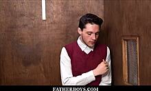 Twink Ryland Kingsley fucked by priest Dacotah Red in confession