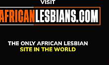 Curvy African Lesbian Couple Tribbing to Orgasm in Massage