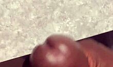 Watch this huge cumshot splatter my counter