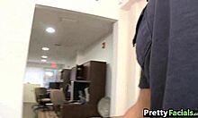 two facials cover teen blonde and latina duo