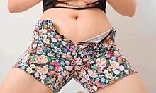 Petite 18+ Brunette Shows Off Her Huge Boobs In Solo Softcore.