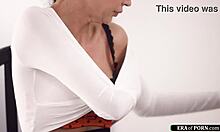 Nurse skillfully handles student's hard erection in hospital