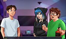 Amateur Scene In Summertime Saga With Big Monster Cock And Tits