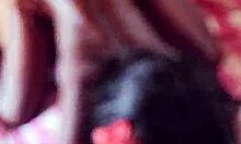 my neighbor's girlfriend came to watch tv in my room and things got hardcore with this petite ebony teen