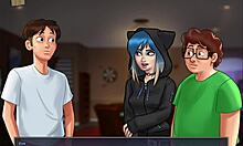 Amateur Scene In Summertime Saga With Big Monster Cock And Tits