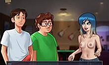 Amateur Scene In Summertime Saga With Big Monster Cock And Tits