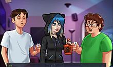 Amateur Scene In Summertime Saga With Big Monster Cock And Tits