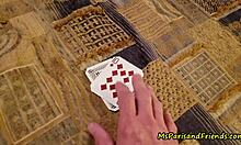 Slutty housewife strips in POV