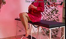 Latina Slut with Tattoos and Small Tits Gets Massage, Blowjob, and Toys.