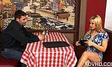 Madison ivy sucking dick and nailed hard, with big tits facial and hardcore blowjob as teen 18+ blonde pornstar.