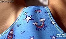 Teen 18yo Teases with Exxxtra Wet Panties in Close-Up View