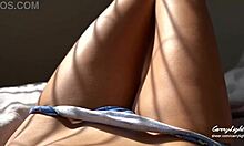 Teen 18yo Teases with Exxxtra Wet Panties in Close-Up View