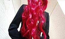 gorgeous italian secretary suffers from colitis